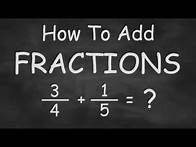 Video thumbnail for How To Add Fractions - Fast and Easy fraction addition
