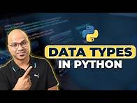 Video thumbnail for #10 Python Tutorial for Beginners | Data Types in Python