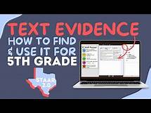 Video thumbnail for Text Evidence: How To Find & Use It For 5th Grade STAAR Reading Practice