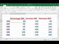 Video thumbnail for Shortcut Way to Calculate Percentage (Increase/Decrease %) in MS Excel