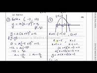 Video thumbnail for WMA11/01, (Edexcel) IAL P1 June 2022, Q5(a), Quadratics, Finding the Equation Given Points on Curve