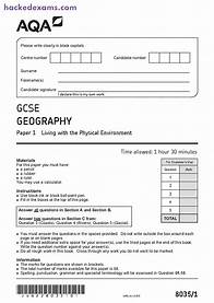 Video thumbnail for AQA GCSE GEOGRAPHY PAPER 1 JUNE 2022 QUESTION PAPER (8035/1: Living with the Physical Environment)#hackedexams