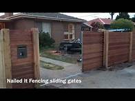 Video thumbnail for Sliding gates and front feature fences by Nailed it Fencing