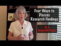 Video thumbnail for Four Ways to Discuss Research Findings in a Scientific Paper