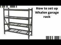 Video thumbnail for Whalen garage rack set up