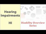 Video thumbnail for Overview of Hearing Impairments