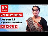 Video thumbnail for Lesson 12. Algebraic Expressions | Maths Session for Grade 07