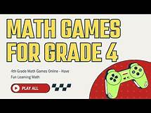 Video thumbnail for Math Games for Grade 4 | 4th Grade Math Games for the Classroom