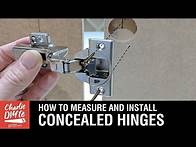 Video thumbnail for How to Measure & Install Concealed Hinges on Cabinet Doors