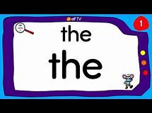 Video thumbnail for 25 Sight Words for Kindergarten #1 - Vocabulary Words - ELF Learning