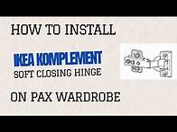 Video thumbnail for IKEA Komplement soft closing hinge || Ikea PAX