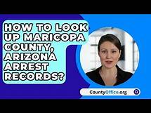 Video thumbnail for How To Look Up Maricopa County, Arizona Arrest Records? - CountyOffice.org