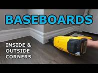 Video thumbnail for How to Install Baseboard Trim - Inside and Outside Corners