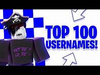 Video thumbnail for TOP 100 AWESOME Usernames For Roblox!