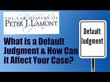 Video thumbnail for What is Default Judgment?