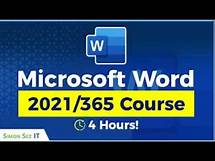 Video thumbnail for Microsoft Word for Beginners: 4-Hour Training Course in Word 2021/365