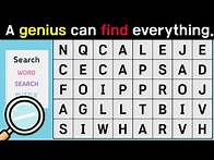 Video thumbnail for A genius can find everything | Find the Hidden Word | Word Search | Scrambled Word Game