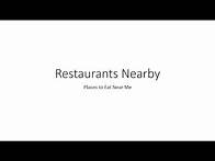Video thumbnail for How to find restaurants nearby my location