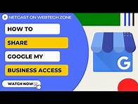 Video thumbnail for How To Share Google My Business Access | Give Access to Google My Business?