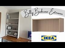 Video thumbnail for IKEA Billy Bookcase - How to add a height extension to a short bookcase with no pre-drilled holes!
