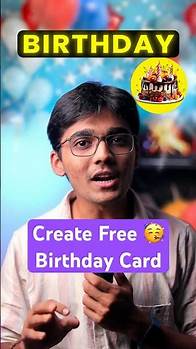 Video thumbnail for Virtual Birthday Card 🤩 #shorts