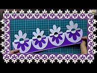 Video thumbnail for Two - Minutes Flower Design for Bulletin Board Border | DIY