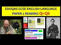 Video thumbnail for 2024 EDUQAS PAPER 2 Reading exam Q1-Q6 (GCSE English Language)