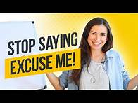 Video thumbnail for How to APOLOGIZE correctly (SORRY vs. EXCUSE ME)