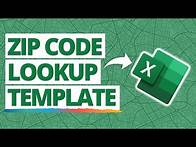 Video thumbnail for Look up City, County, and State from ZIP Codes in Excel with XLOOKUP! 💻 [TEMPLATE]