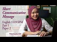 Video thumbnail for SPM English -EMAIL WRITING, Short Communicative Message - 1119/2 📩🧑🏻‍💻