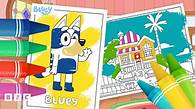 Video thumbnail for Bluey colouring sheets