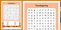 Video thumbnail for Thanksgiving Word Search