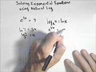 Video thumbnail for Solving an Exponential Equation Using Natural Log