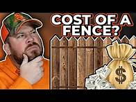 Video thumbnail for The TRUE Cost Of Building A Fence Explained (Full Price Breakdown)