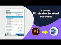Video thumbnail for How to Convert Invoice Format in Illustrator to Word Document