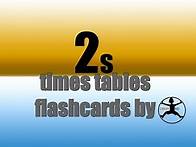 Video thumbnail for 2's times tables flashcards I multiplication facts game