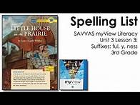 Video thumbnail for SAVVAS MyView Literacy Spelling Unit 3 Lesson 3 - 3rd Grade
