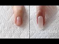 Video thumbnail for how I do my press on nails *with builder gel*