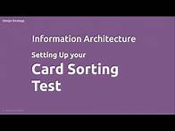 Video thumbnail for Card Sorting (How to plan the test)