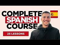 Video thumbnail for FREE Spanish Course - Full Complete Spanish Course for Beginners - 25 Lessons - Introduction