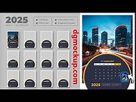 Video thumbnail for 2025 Wall Calendar Free PSD Template | Fully Editable Photoshop File | Easy Design Calendar
