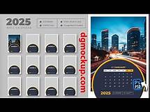 Video thumbnail for 2025 Wall Calendar Free PSD Template | Fully Editable Photoshop File | Easy Design Calendar
