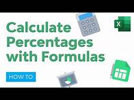 Video thumbnail for How to Calculate Percentages in Excel with Formulas