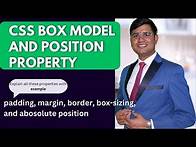 Video thumbnail for Day 13- Css Box Model And Positions properties ( padding, margin, border, box-sizing, and absolute )