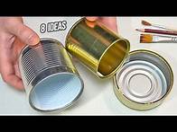 Video thumbnail for 8 Awesome tin can decor ideas, ideas that will win your heart, tin can crafts, Diy tin can decor