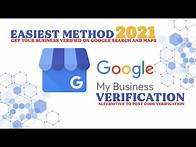 Video thumbnail for Google My Business Verification Easiest Method 2021