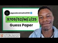 Video thumbnail for CIE 9709 Stats 1: Must-Know Questions & Guess Paper for May/June 2025