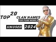 Video thumbnail for Pubg Top 20 clan names for pubg Mobile | Best clan names for pubg Mobile |
