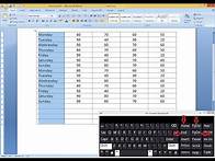 Video thumbnail for Shortcut key for Selecting Entire Column & Rows in MS Word