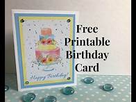 Video thumbnail for Free Printable Birthday Card to Decorate With Wink of Stella and Rhinestones